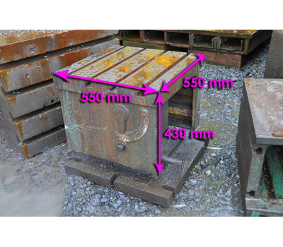 Clamping bloc, 550 x 550 x 430 mm