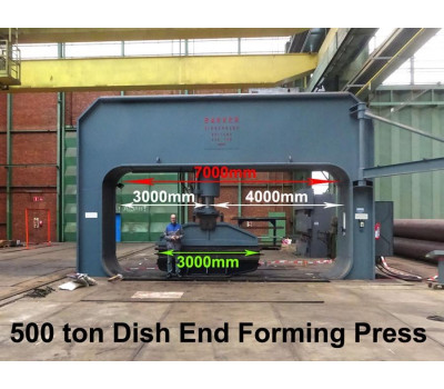 Bakker 500 ton, Dish end forming press