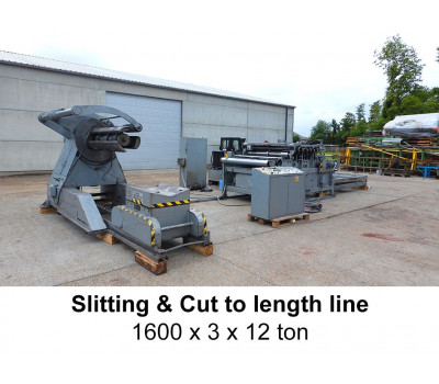 Iowa, Slitting & cut to length 1600 x 3 x 12 ton