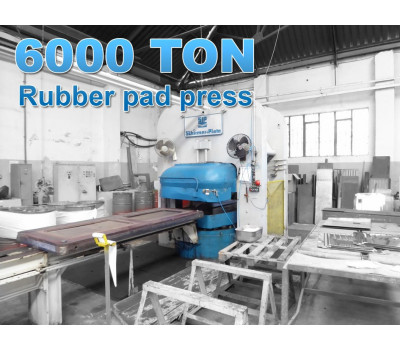 Sip 6000 ton, rubber pad press