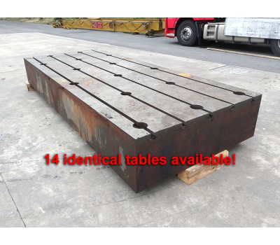 T-slot Table, 3900 x 1600 x 500 mm