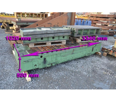 T-slot Table, 3340 x 1020 x 500 mm