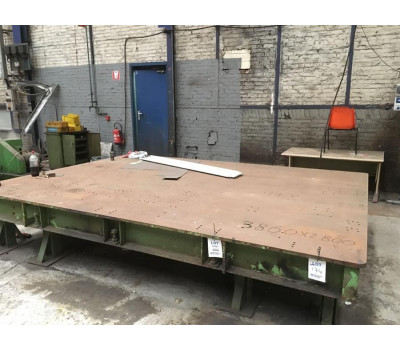 Clamping table, 3860 x 2800 mm