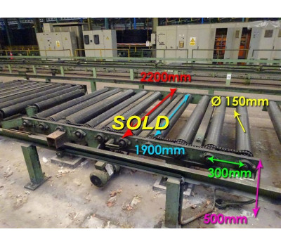 Driven rollertables, 24 pieces