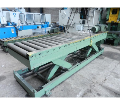 Roller conveyor/scissorlift, 3400 mm - 3 ton