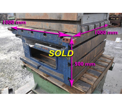 Clamping bloc, 1000 x 1000 x 500 mm