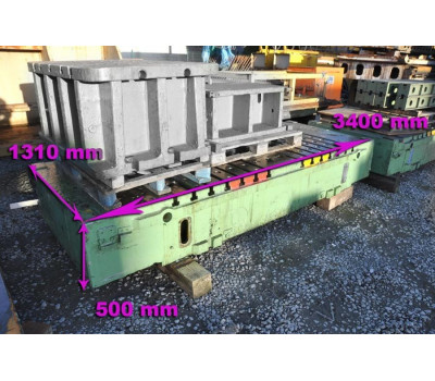 T-slot Table, 3400 x 1310 x 500 mm