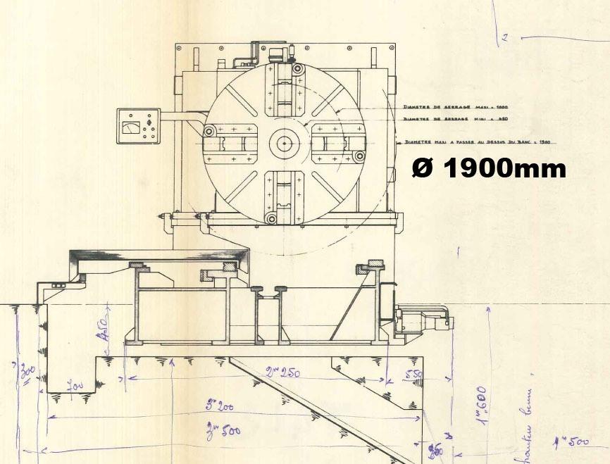 Ernault & somua, Ø 2000 x 7500 mm CNC