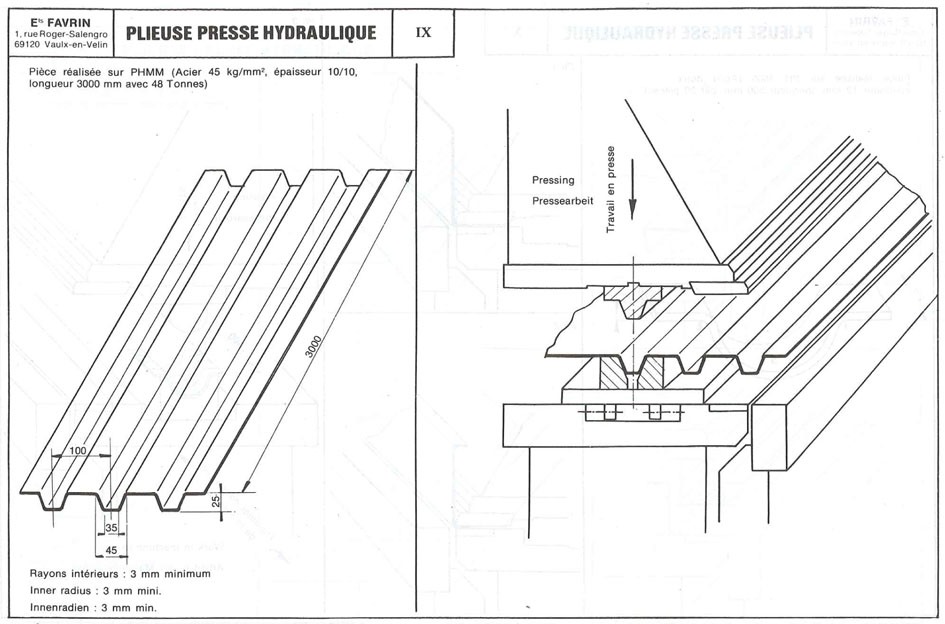 Favrin P3H, 3000 x 3 мм CNC