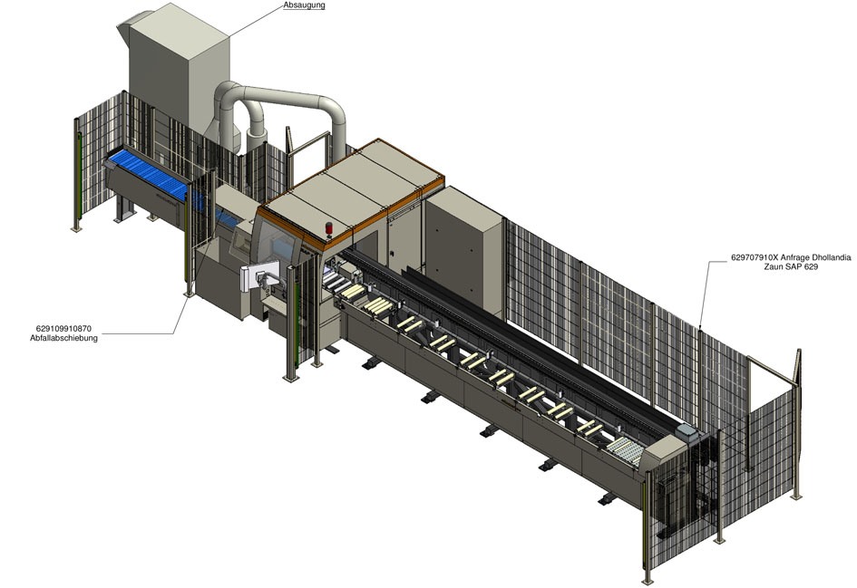 Elumatec, 7500 mm CNC