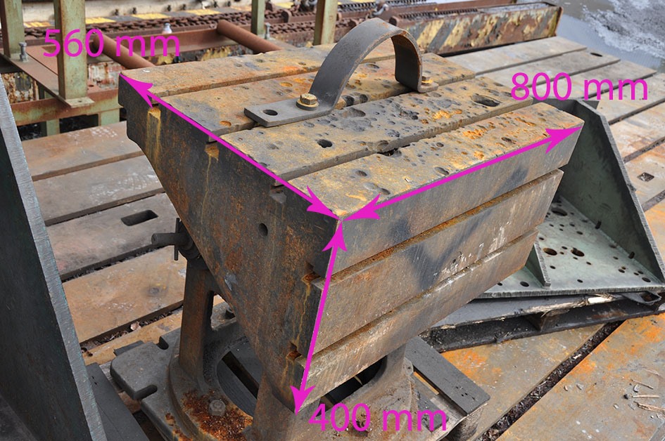 Clamping table, 800 x 560 x 400 mm