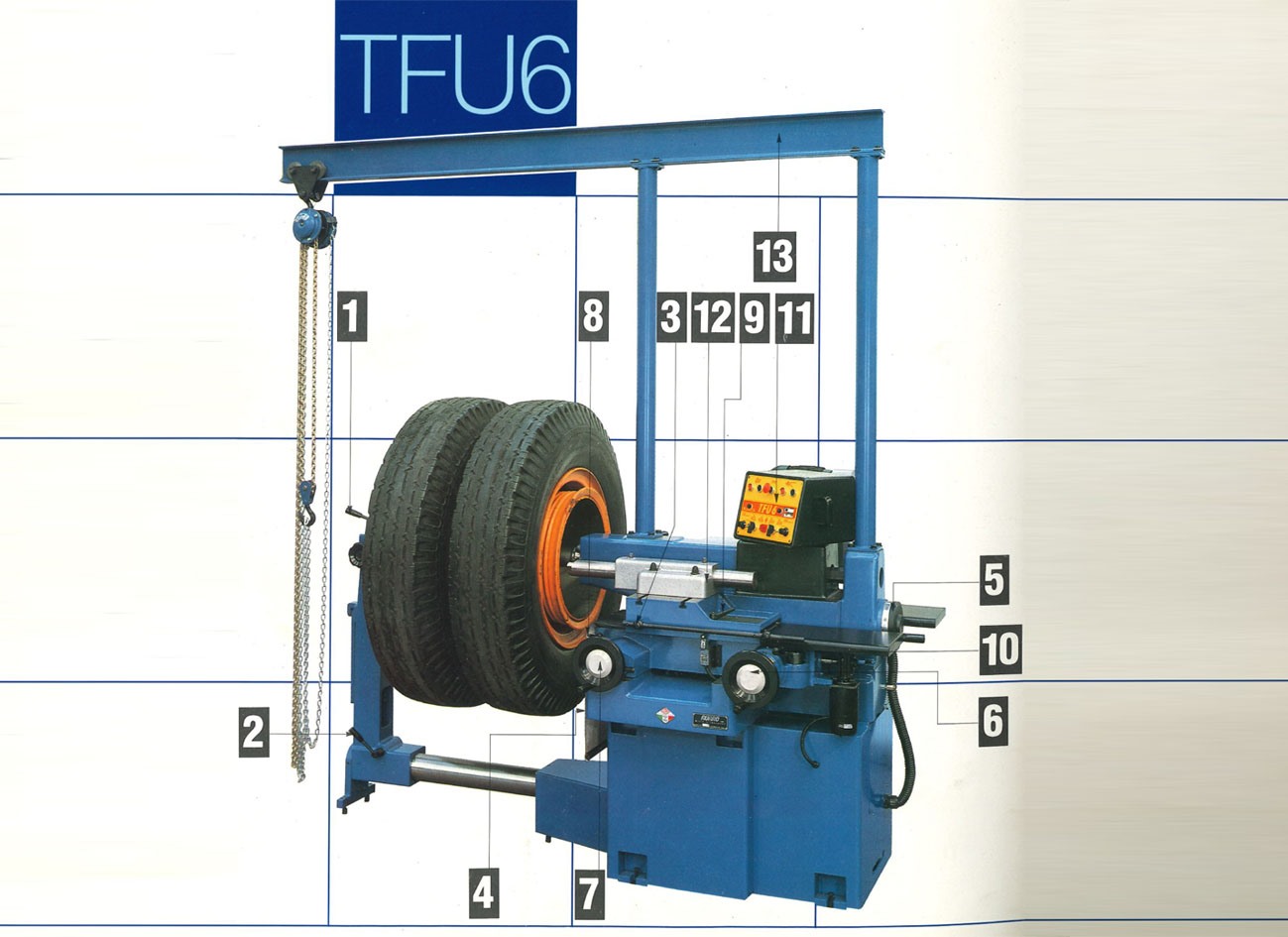 Scledum, TFU 6 brake disc lathe