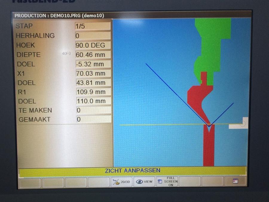 LVD PPNMZ, 165 ton x 4100 mm CNC