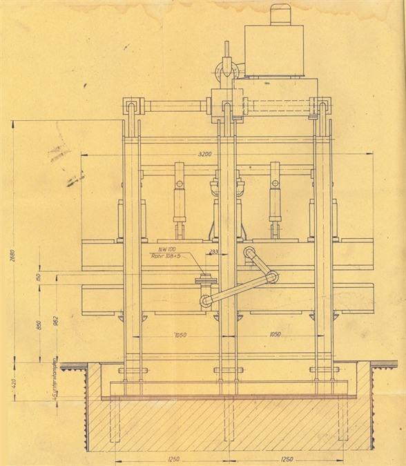 Siempelkamp panel press, 470 ton