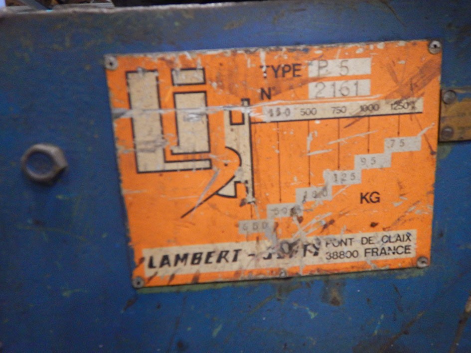 Lambert-Jouty, 500 kg manipulator