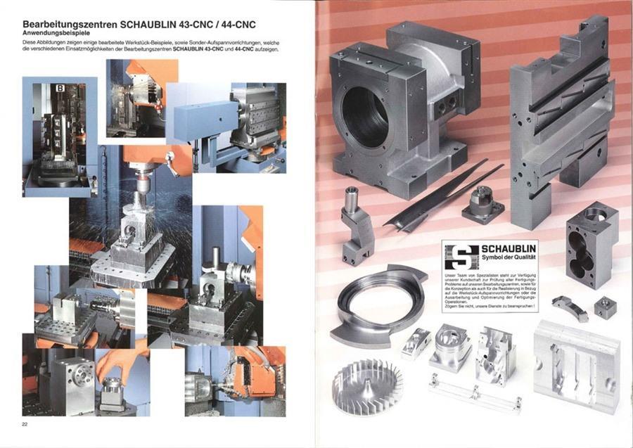 Schaublin, 44 CNC X:520 - Y:520 - Z:420mm