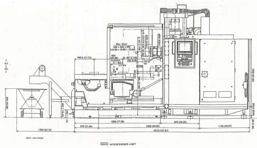 Mazak H12, X: 610 - Y: 457 - Z: 457 mm CNC