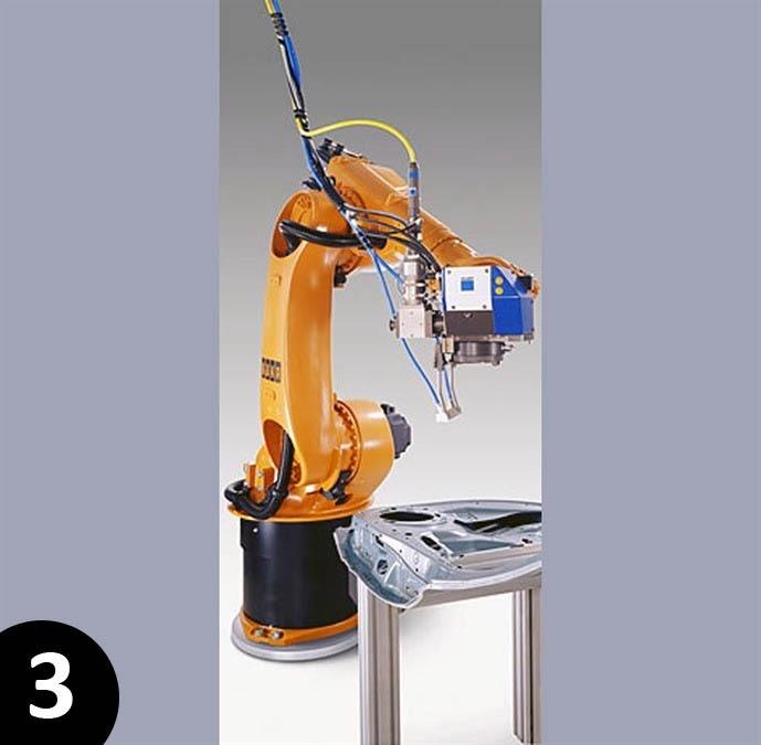 Trumpf - Kuka, YAG laser welding robot