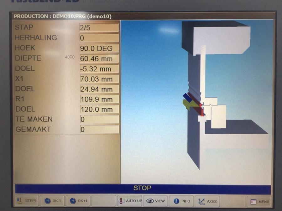 LVD PPNMZ, 165 ton x 4100 mm CNC