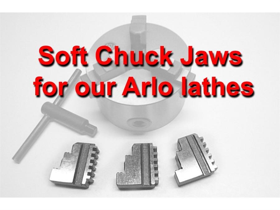 Soft Chuck Jaws, for Arlo lathes