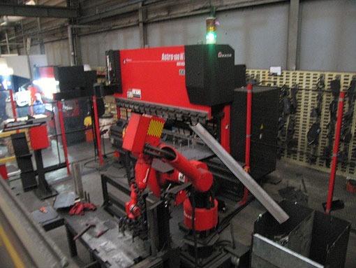 Amada, Astro 100T x 3220 CNC Robot bending Cell