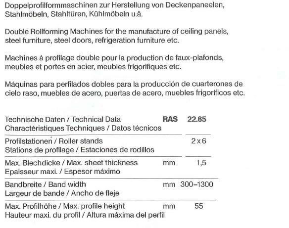 Ras 22.65, 1300 x 1,5 mm