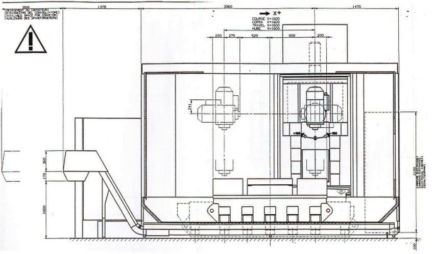 Huron, EXC 20 CNC X:1600 - Y:700 - Z:800 mm