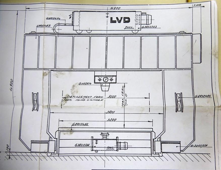 LVD mobile straightening press, 400 ton