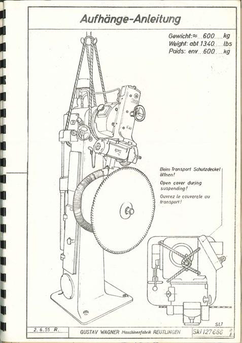 Wagner LT, sawblade grinder