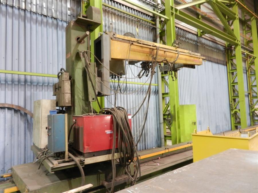 Double head Lincoln welding derrick, 30 000 mm length