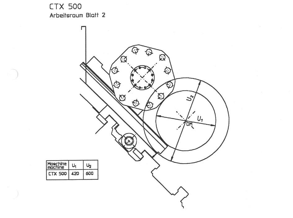 Gildemeister, CTX 500 Ø 600 x 1000 mm