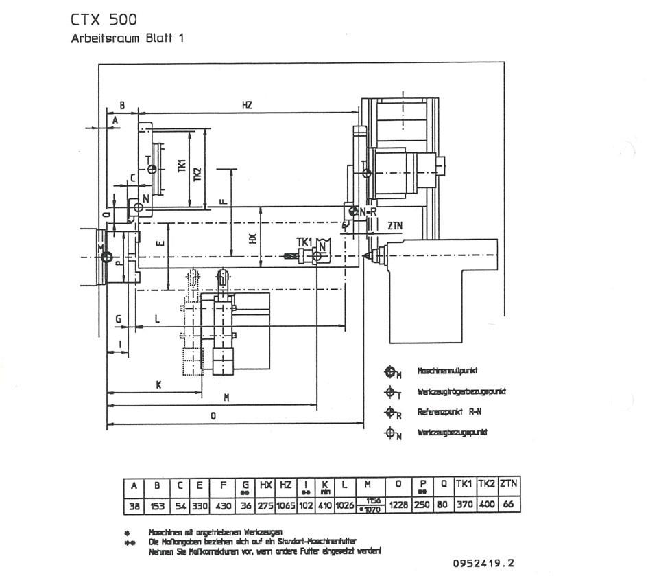 Gildemeister, CTX 500 Ø 600 x 1000 mm