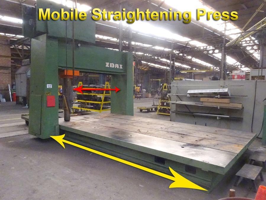 Zdas mobile straightening press, 400 ton