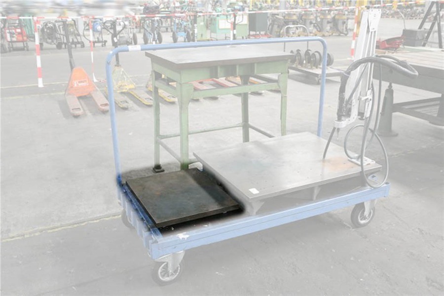 Cast iron surface plate, 600 x 500 mm