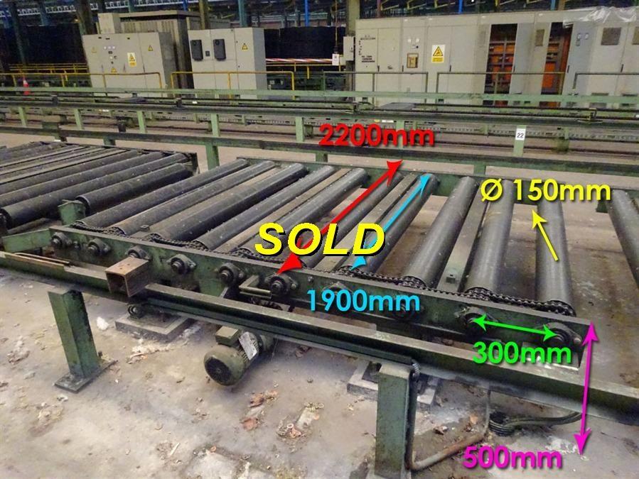 Driven rollertables, 24 pieces