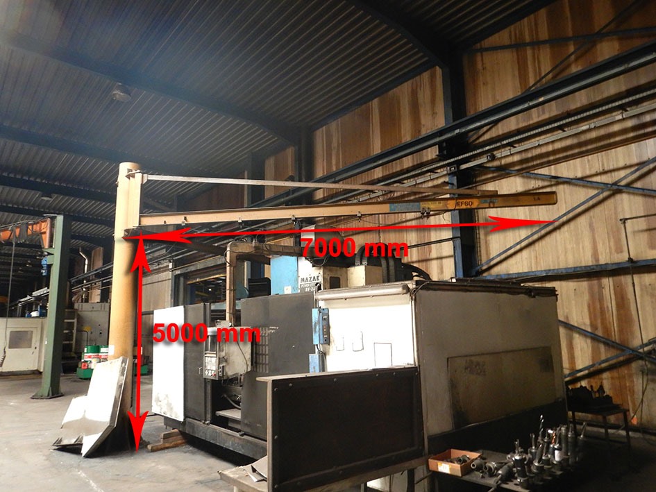 Jib crane, (2x) 500 kg