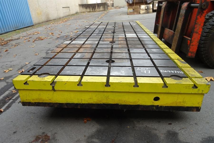 T-slot Table, 5000 x 1750 mm