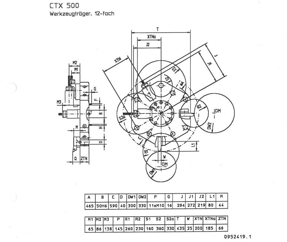 Gildemeister, CTX 500 Ø 600 x 1000 mm