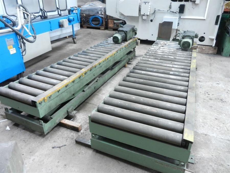 Roller conveyor/scissorlift, 3400 mm - 3 ton