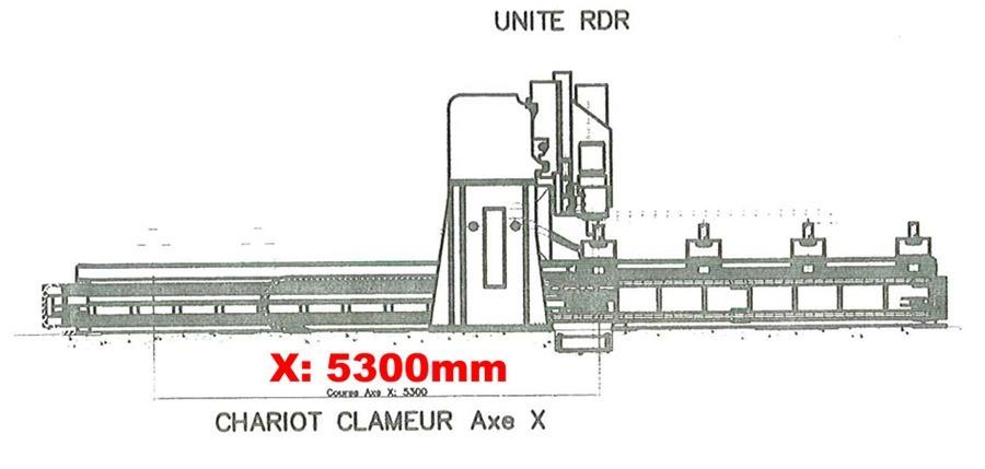 Armo heavy duty drill/tap, 7800 x 2200 mm CNC