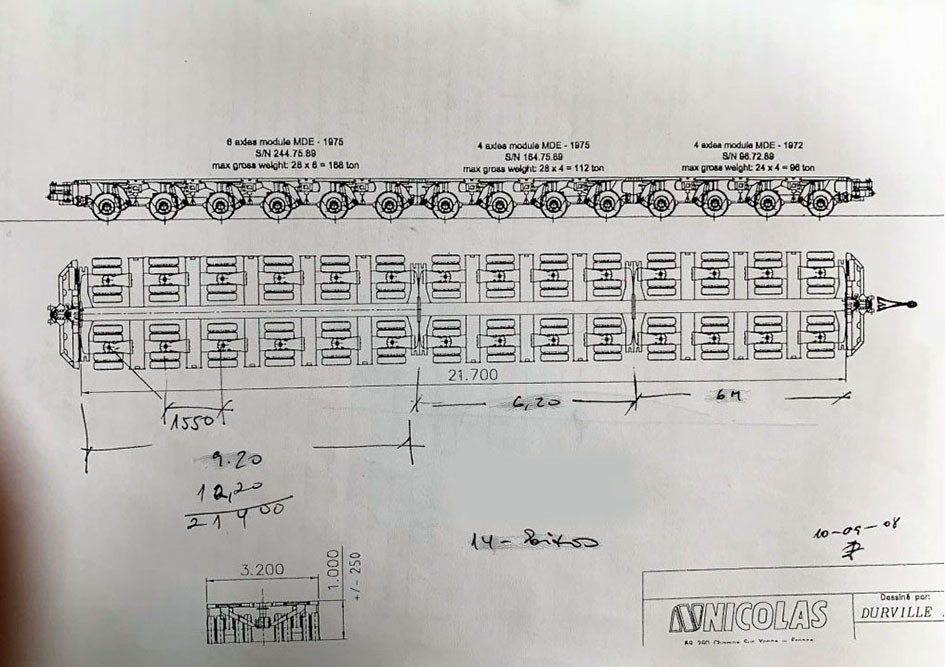 Nicolas, modular trailer 400 ton