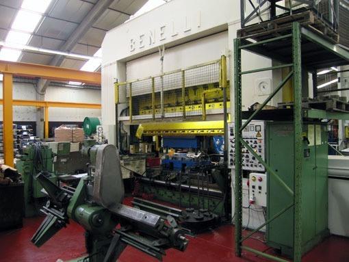 Benelli transfer press, 250 ton - 10 steps