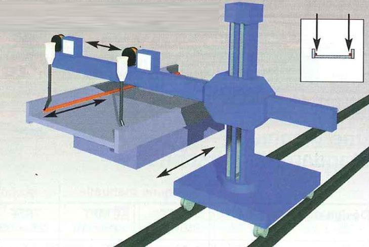 Esab welding crane, for composite beams