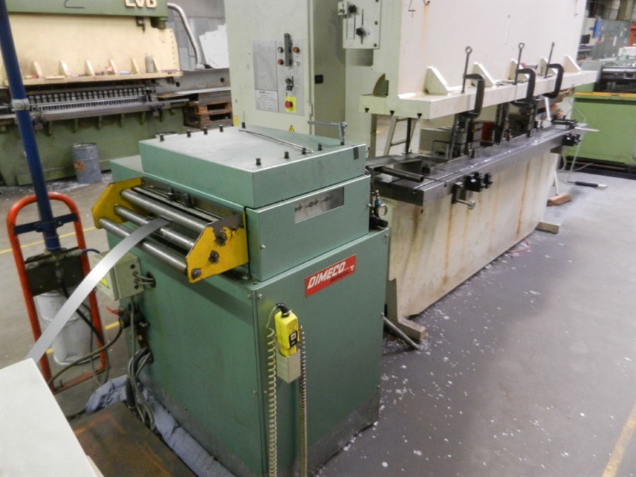 Dimeco decoil./ straight, LVD punchpress + rollforming