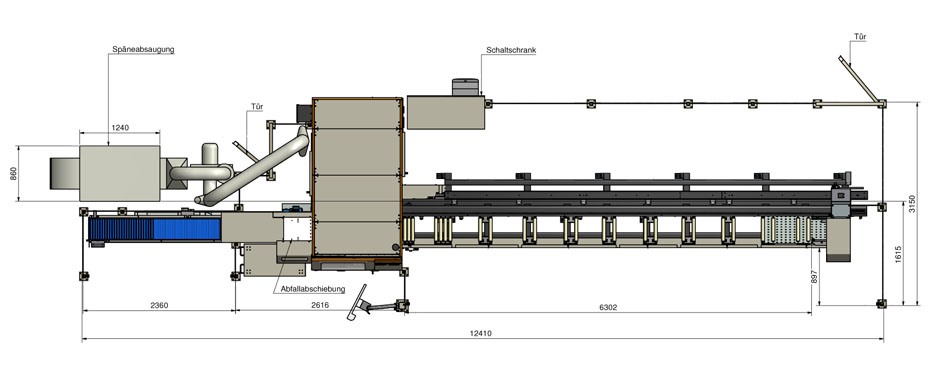 Elumatec, 7500 mm CNC